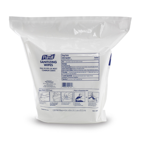 PURELL SANI WIPE REFILL 2/ 2/1200 POUCHES