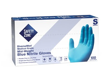 NITRILE GLOVE PF SMALL 4MIL  100BX 10/